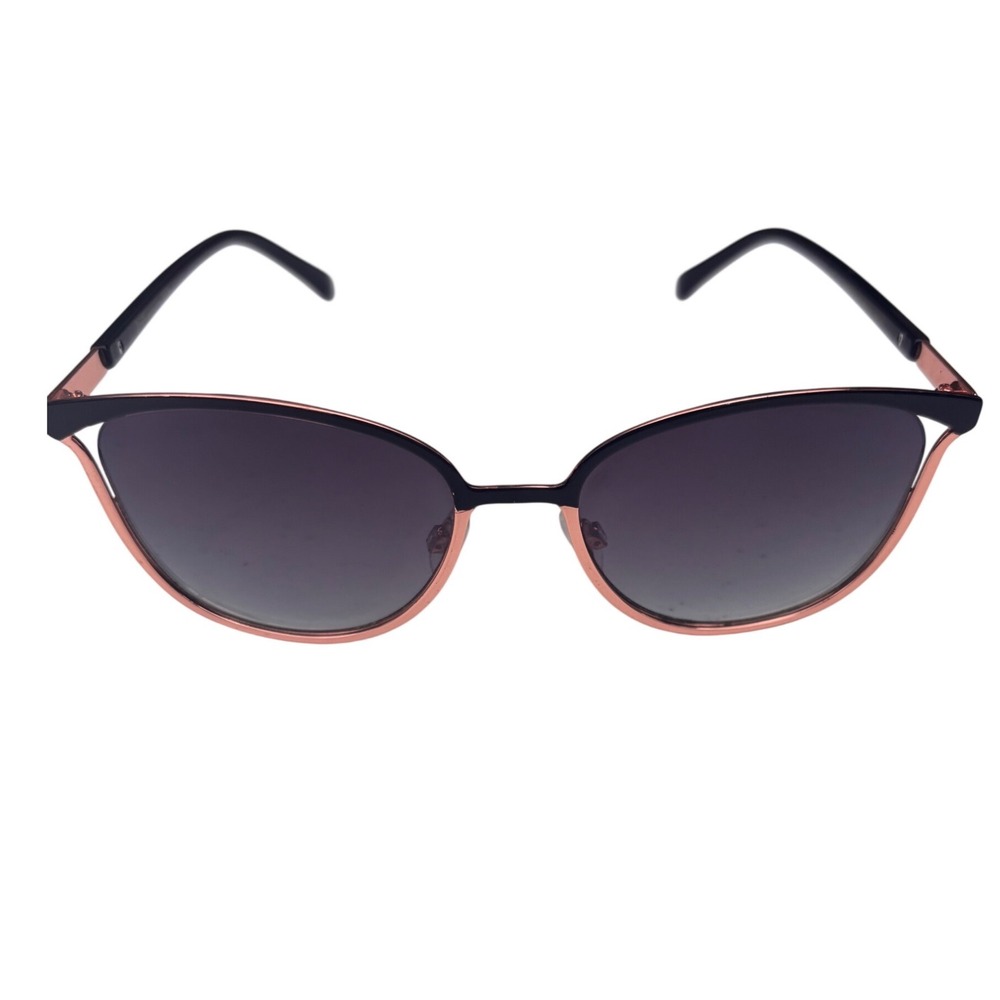 Nanette Lepore Sunglasses Women OS Rose Gold Black Excellent Cat Eye Gradient
